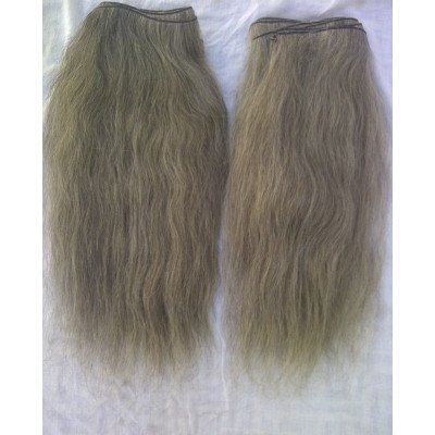 Unprocessed gray hair,100% Weft Human Hair Weaves, grey color